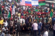 Biafrans Trump Rally – Killings by Nigerian Army 2
