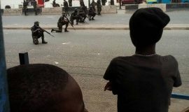 Deadly shooting position of Nigerian army against peaceful Biafran protesters