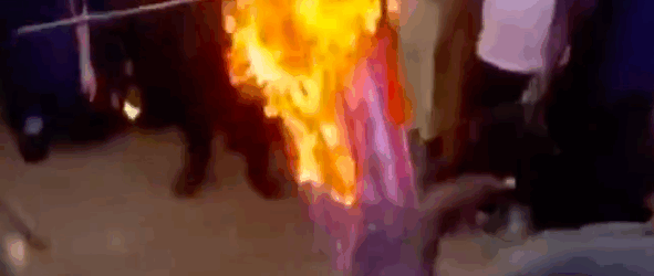 Flag of Liberty in Flames: U.S. Flag Burned by Northern Nigerian Protesters Amid Rising Christian-Rights Debate